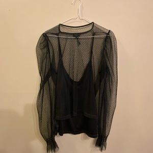 Dynamite Black Elegant Top